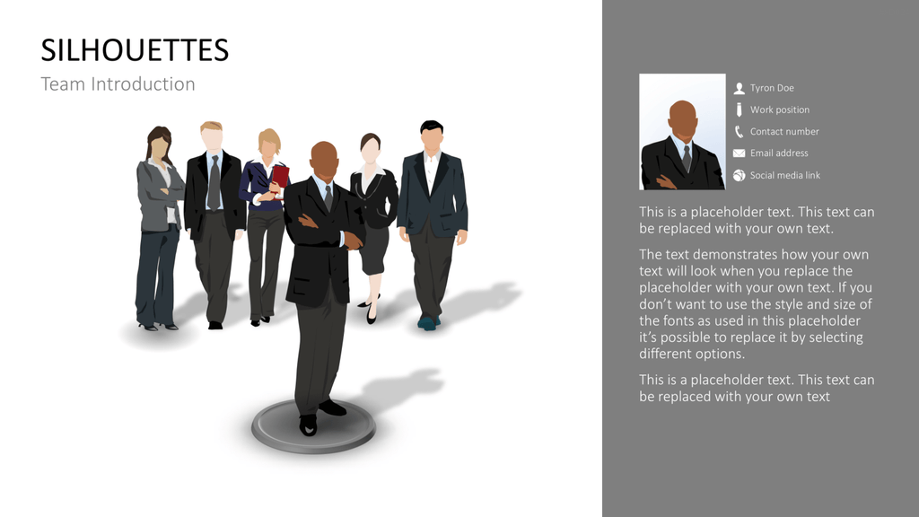Personen-Silhouetten Bundle2 PowerPoint-Vorlage