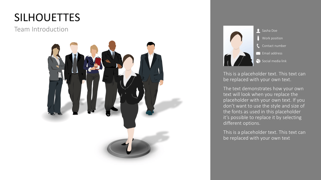Personen-Silhouetten Bundle2 PowerPoint-Vorlage