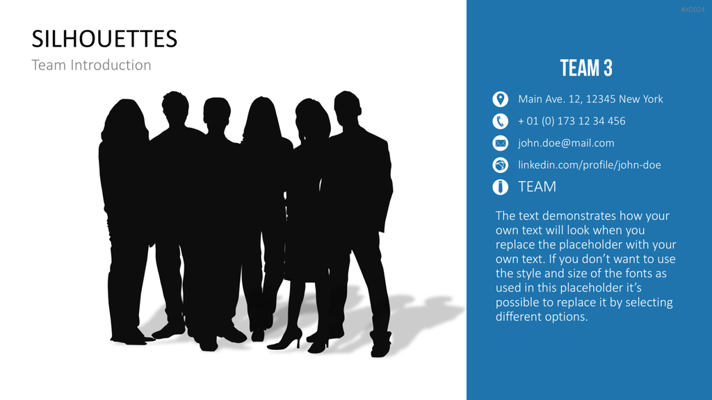 Personen-Silhouetten Bundle2 PowerPoint-Vorlage