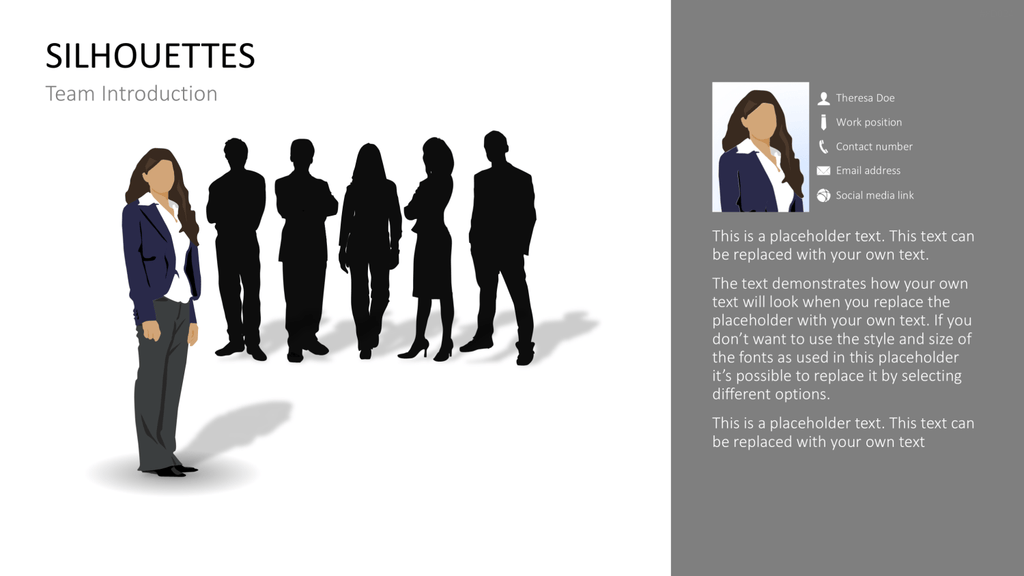 Personen-Silhouetten Bundle2 PowerPoint-Vorlage