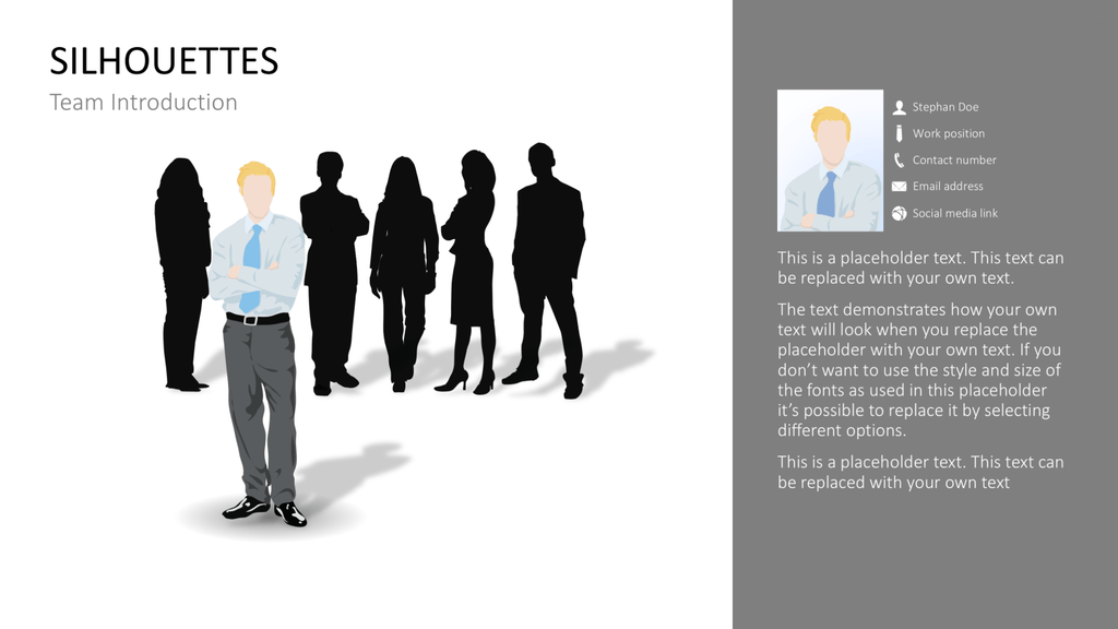 Personen-Silhouetten Bundle2 PowerPoint-Vorlage