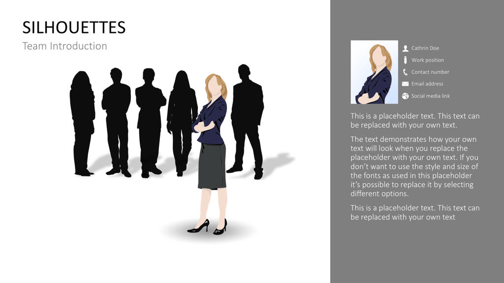 Personen-Silhouetten Bundle2 PowerPoint-Vorlage