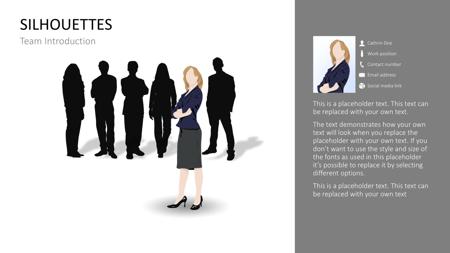 Personen-Silhouetten Bundle2 PowerPoint-Vorlage