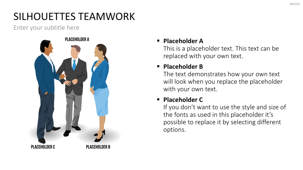 Personen-Silhouetten Bundle2 PowerPoint-Vorlage