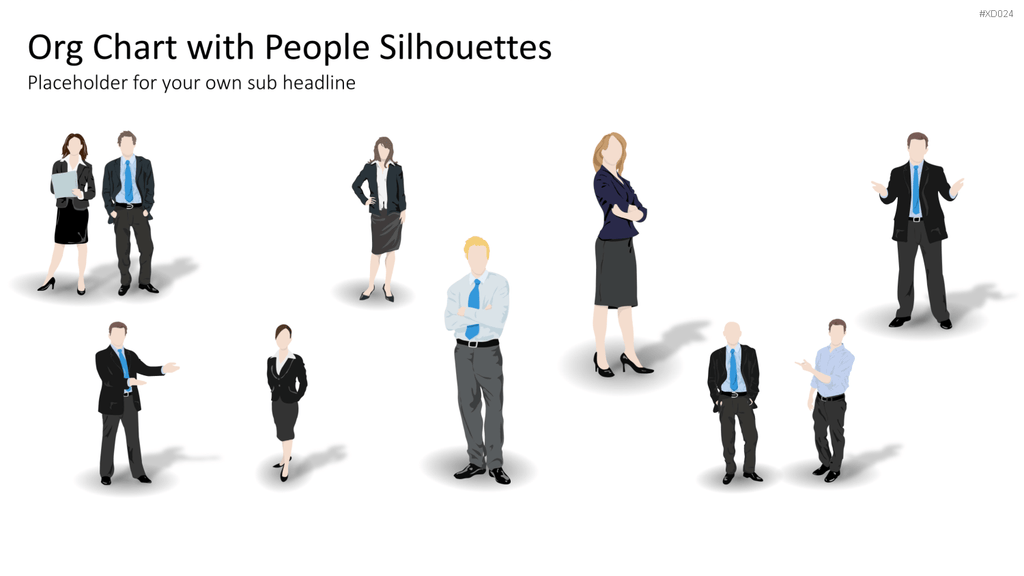 Personen-Silhouetten Bundle2 PowerPoint-Vorlage