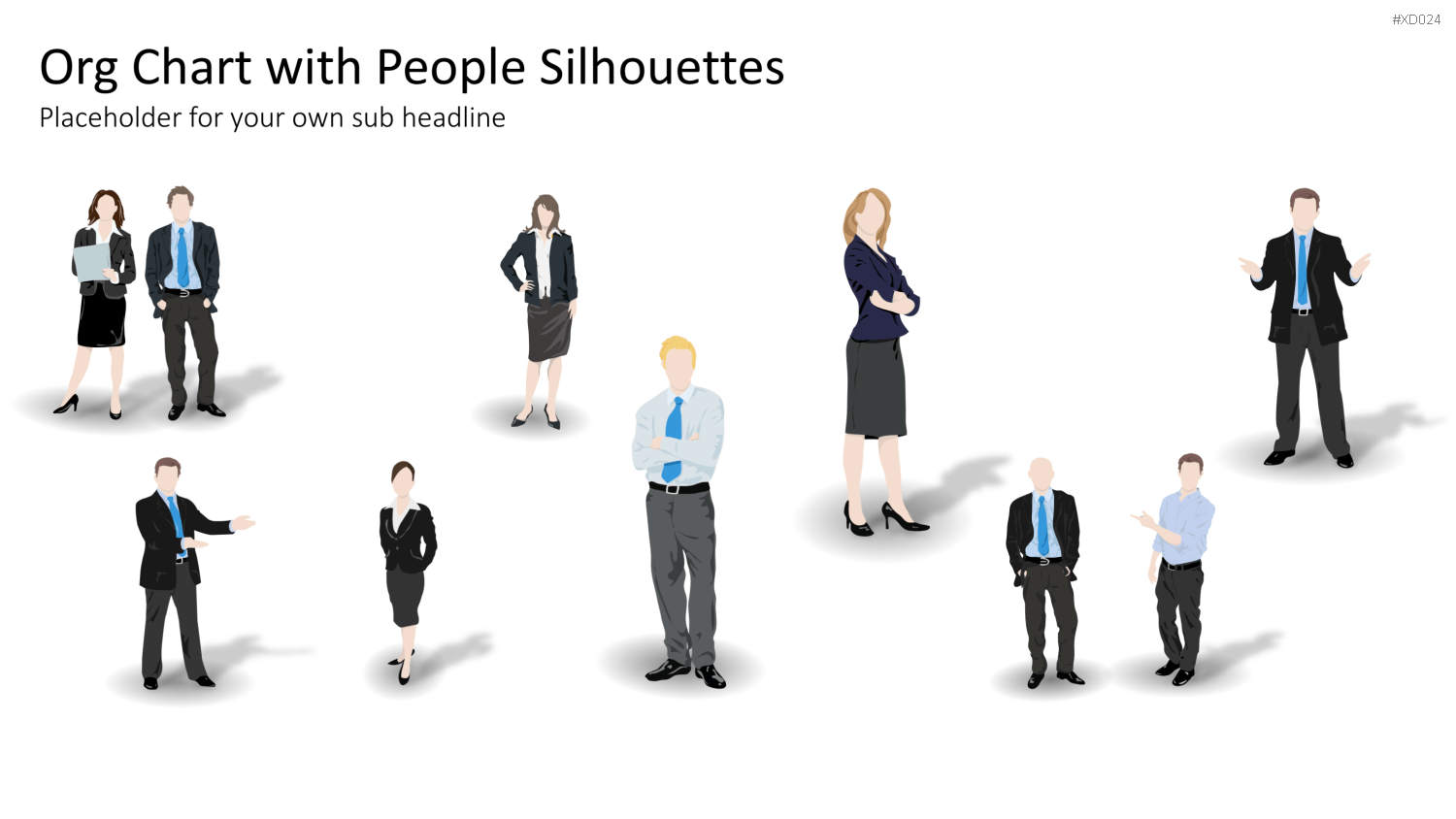 Personen-Silhouetten Bundle2 PowerPoint-Vorlage