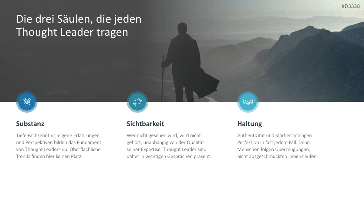 Personal Branding / Thought Leadership PowerPoint Template