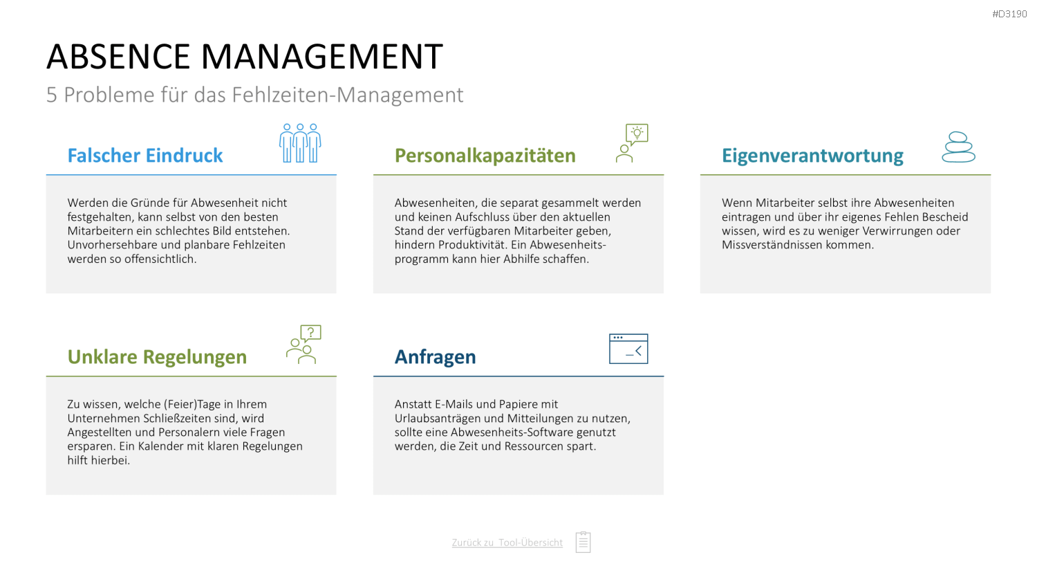 Personalmanagement-Toolbox PowerPoint-Vorlage