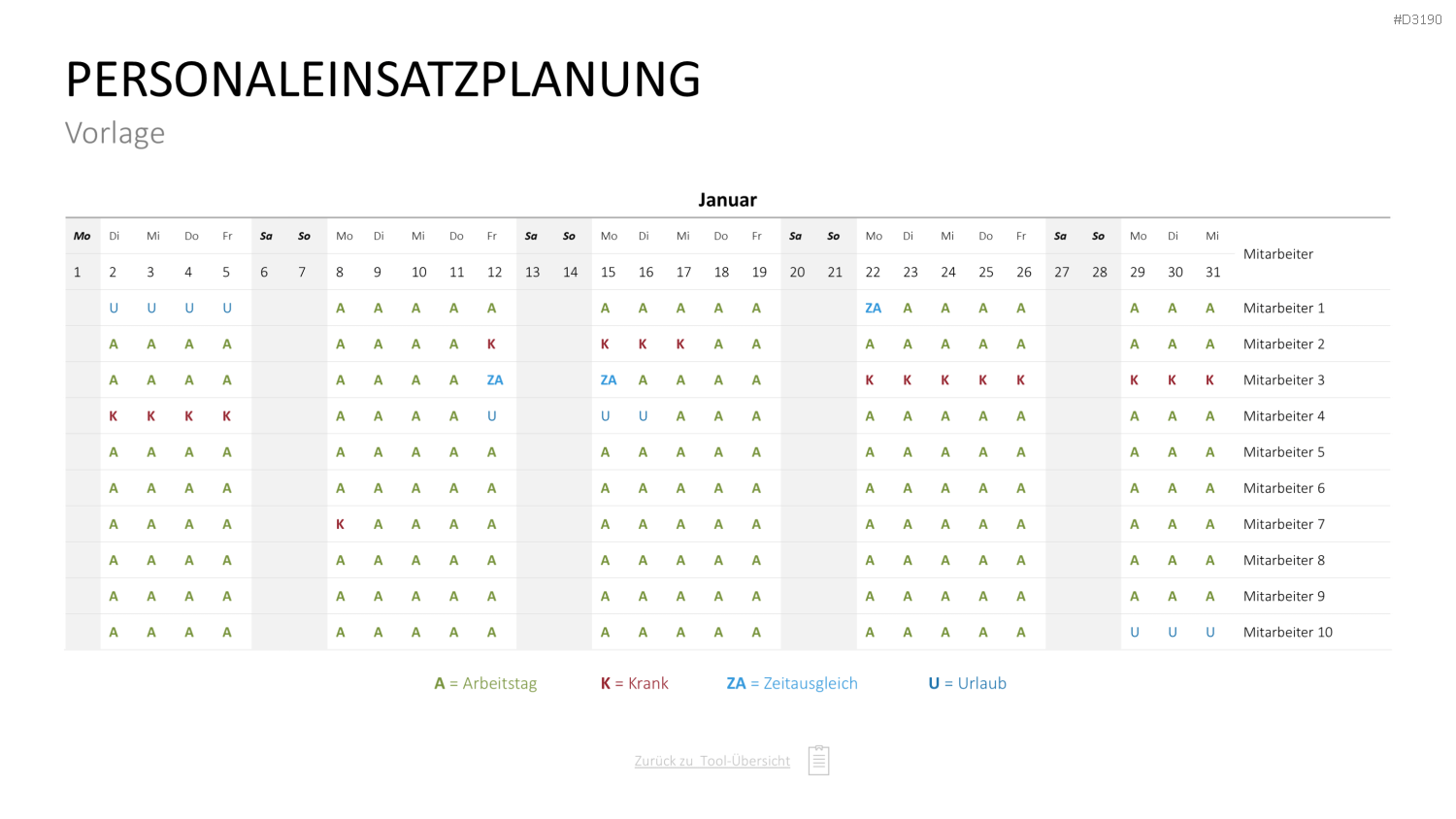 Personalmanagement-Toolbox PowerPoint-Vorlage