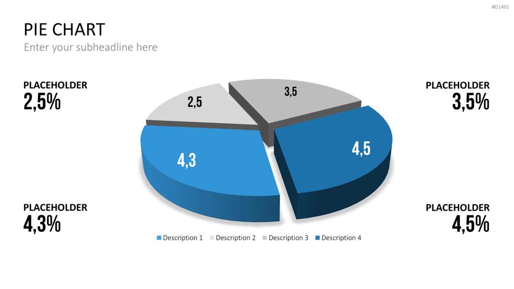 Kuchendiagramm-Toolbox PowerPoint-Vorlage