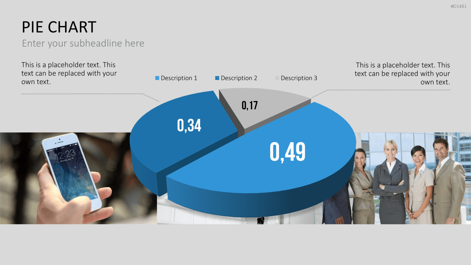 Kuchendiagramm-Toolbox PowerPoint-Vorlage
