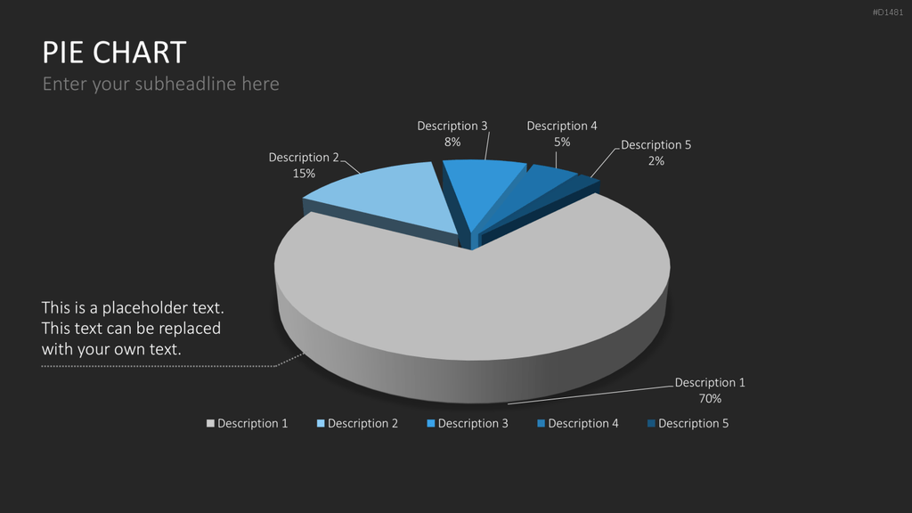 Kuchendiagramm-Toolbox PowerPoint-Vorlage