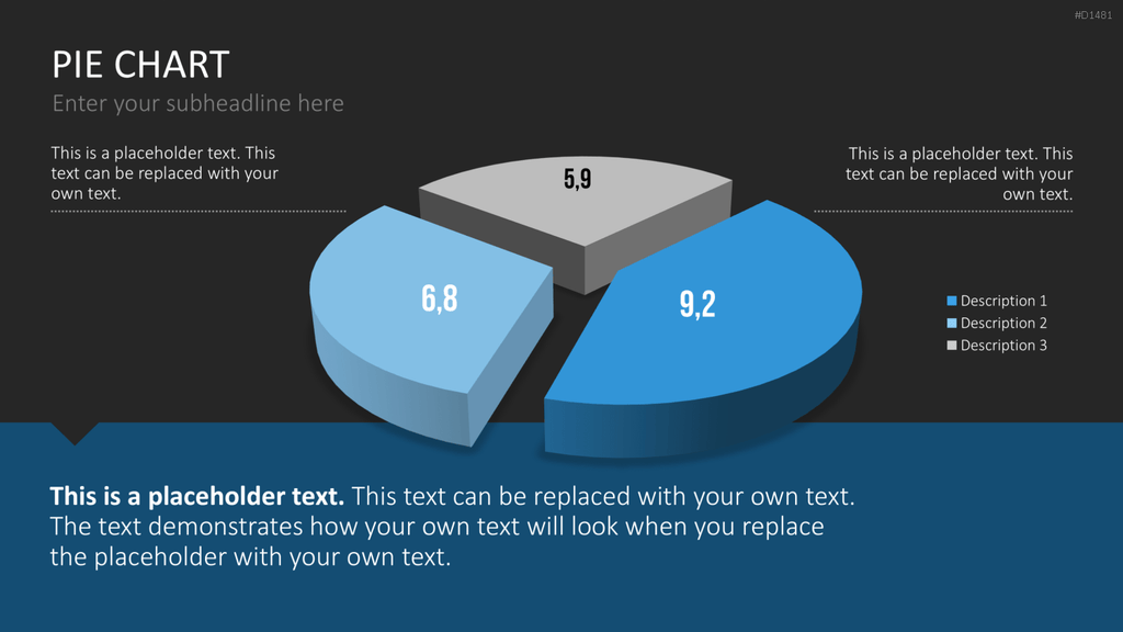 Kuchendiagramm-Toolbox PowerPoint-Vorlage