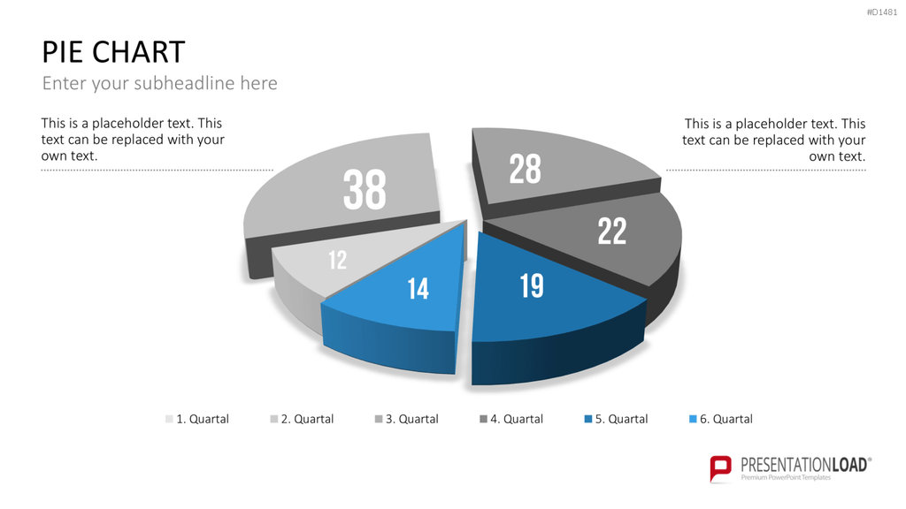 Kuchendiagramm-Toolbox PowerPoint-Vorlage