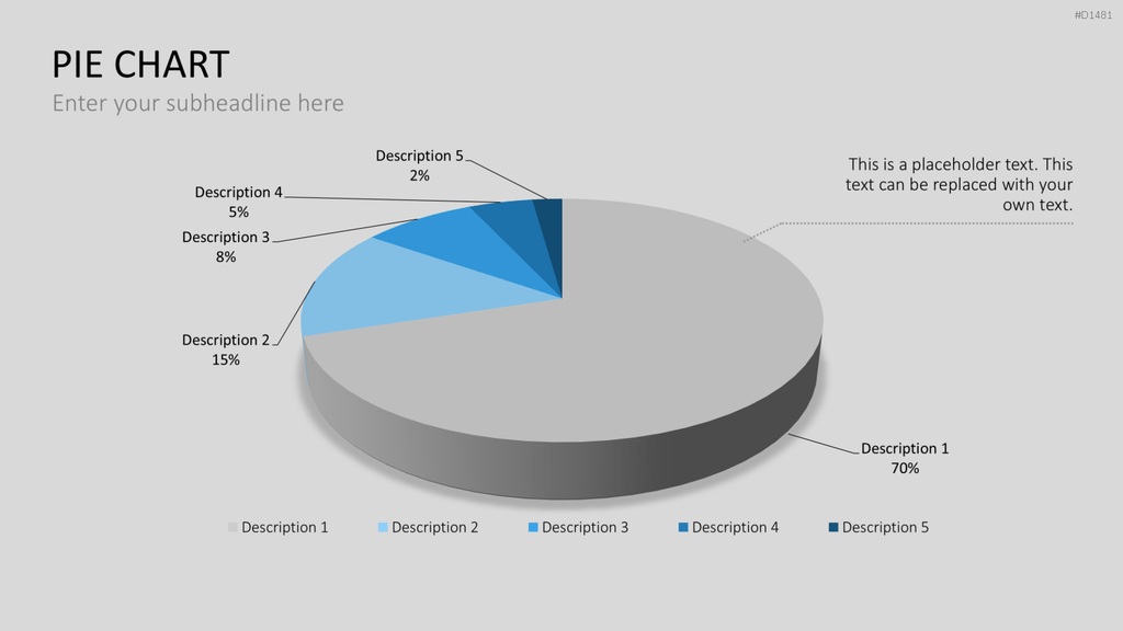 Kuchendiagramm-Toolbox PowerPoint-Vorlage