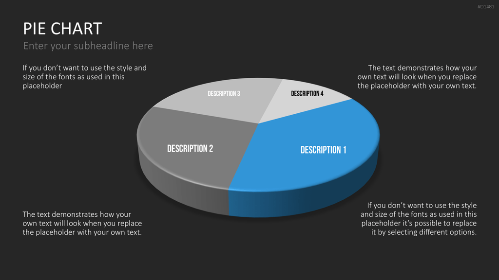 Kuchendiagramm-Toolbox PowerPoint-Vorlage