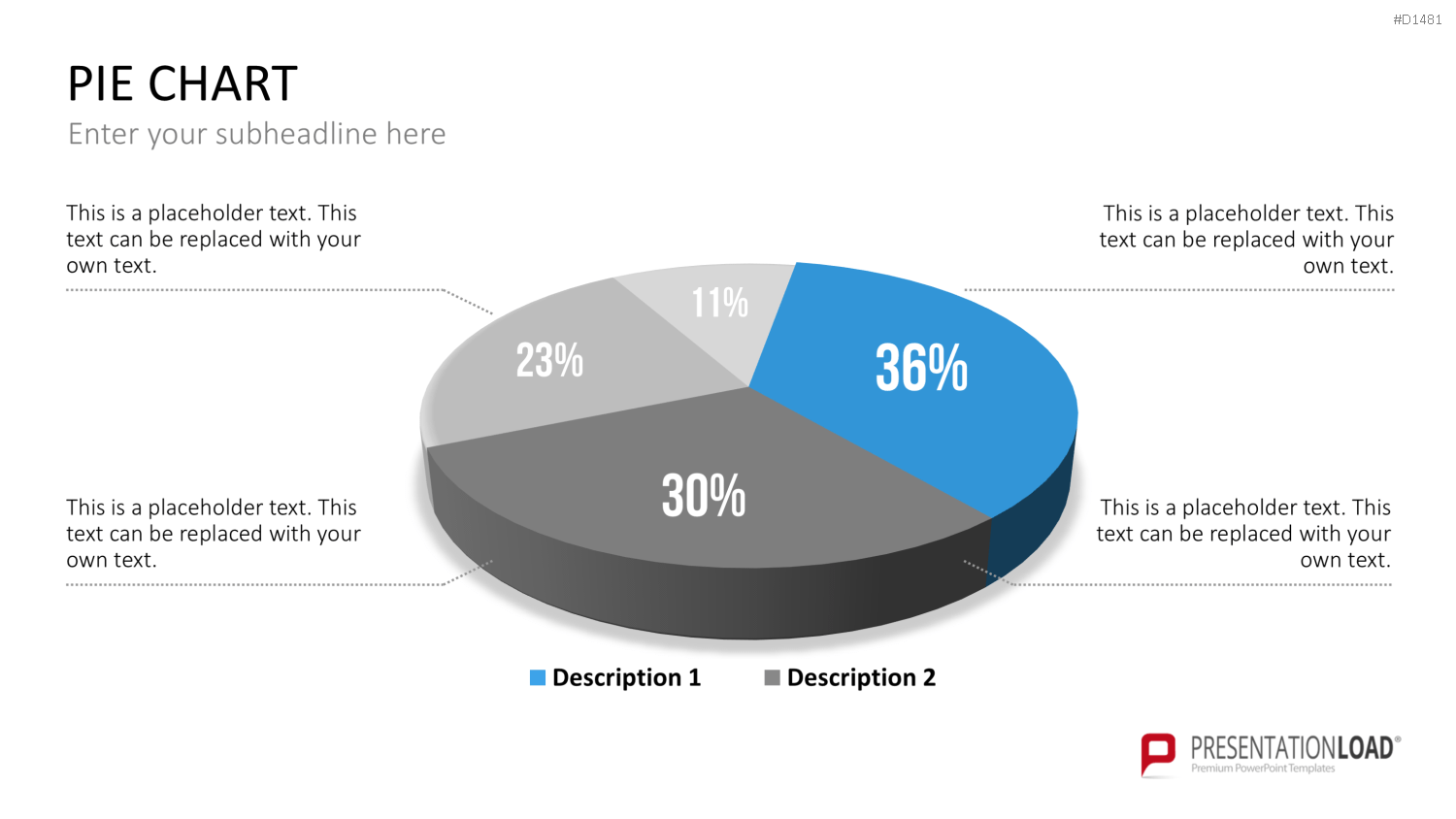 Kuchendiagramm-Toolbox PowerPoint-Vorlage