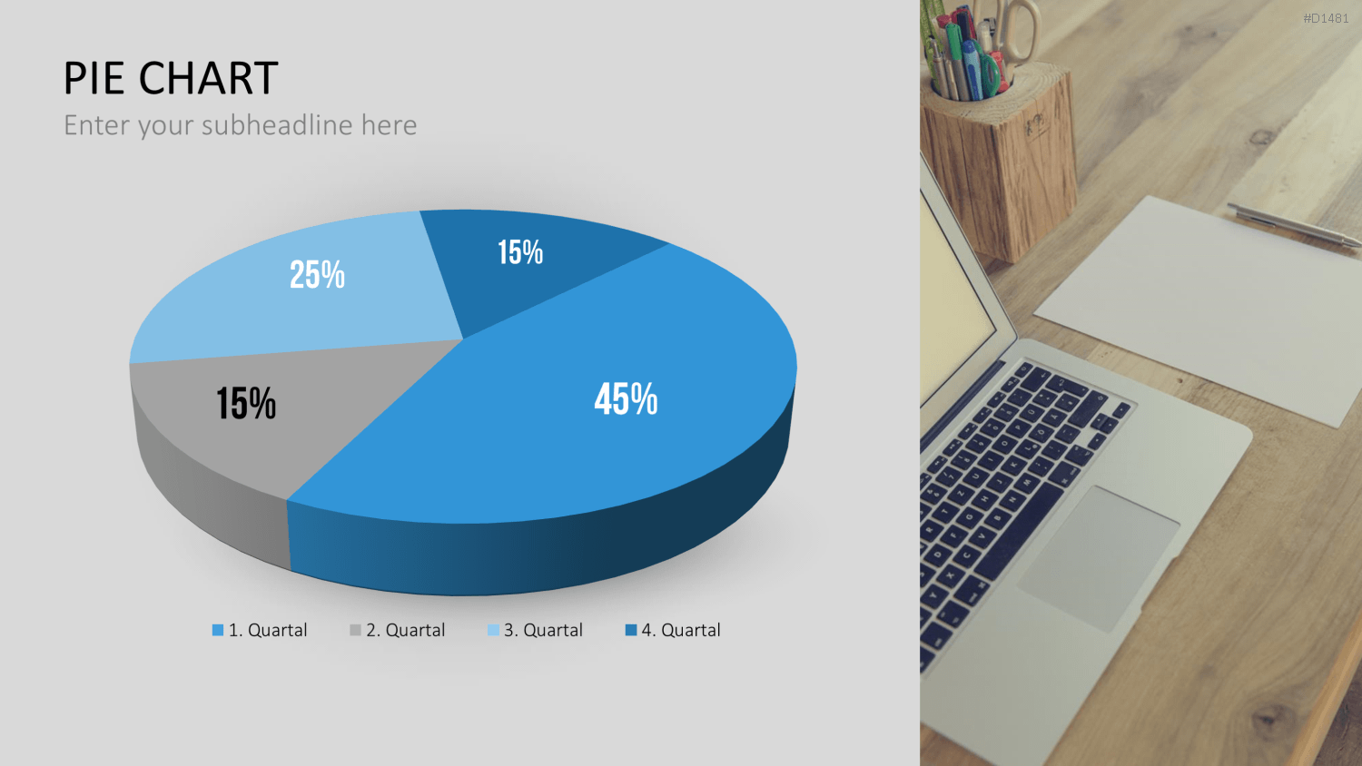 Kuchendiagramm-Toolbox PowerPoint-Vorlage
