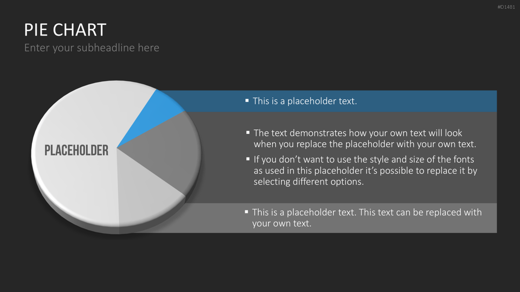 Kuchendiagramm-Toolbox PowerPoint-Vorlage