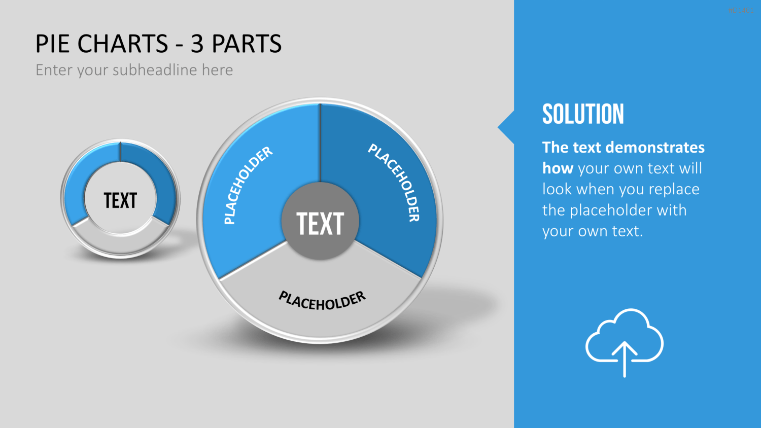 Kuchendiagramm-Toolbox PowerPoint-Vorlage