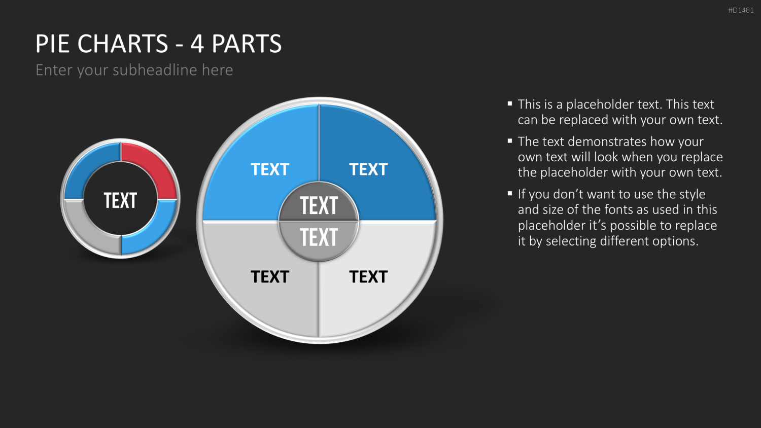 Kuchendiagramm-Toolbox PowerPoint-Vorlage