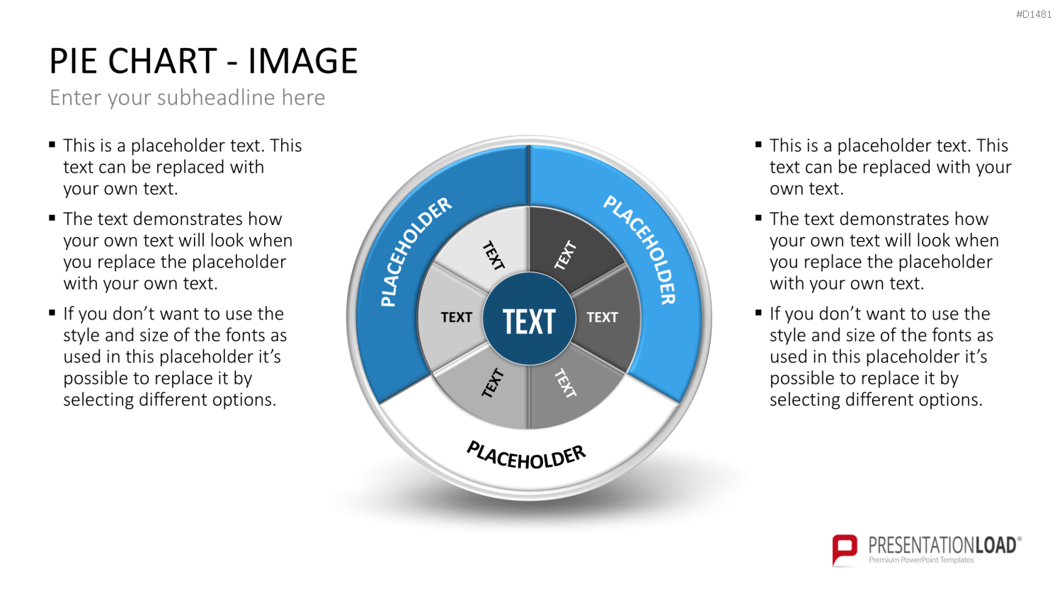Kuchendiagramm-Toolbox PowerPoint-Vorlage