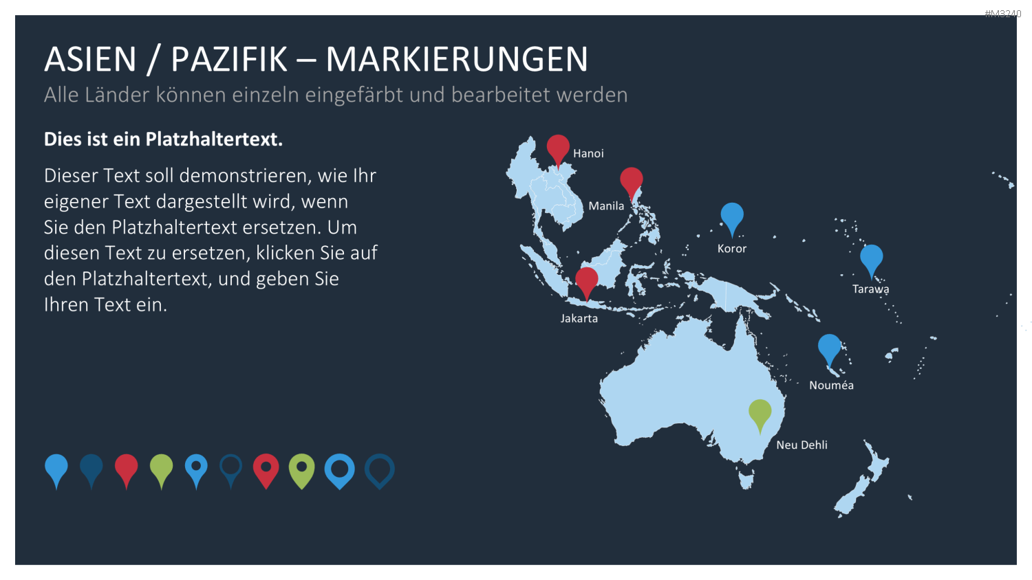 Asien - Pazifik PowerPoint-Vorlage