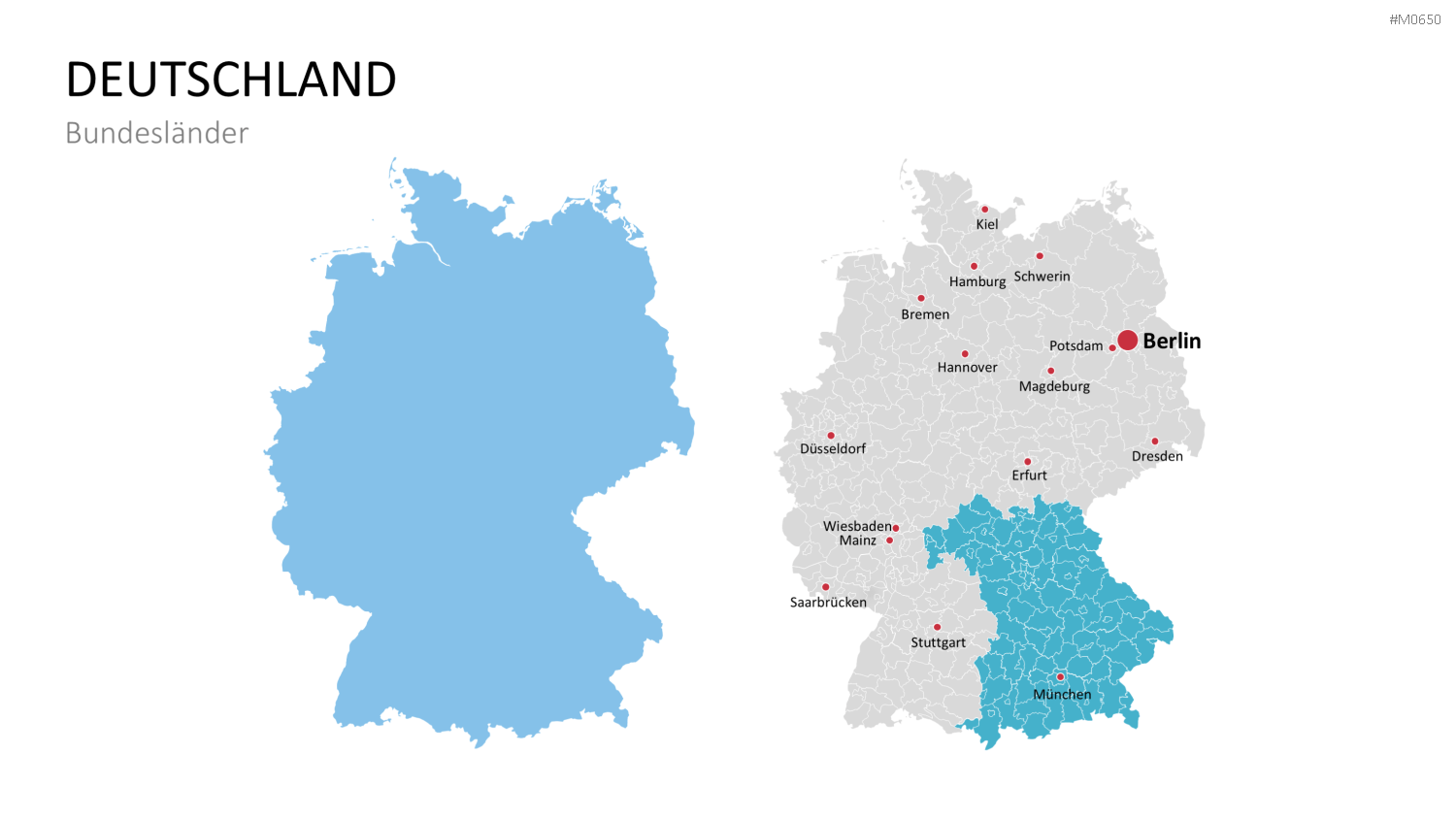 Deutschland Landkreise PowerPoint-Vorlage