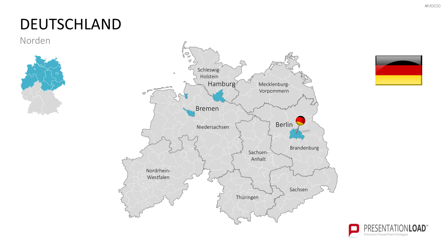 Deutschland Landkreise PowerPoint-Vorlage