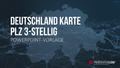 Deutschland - PLZ (3-stellig) PowerPoint-Vorlage