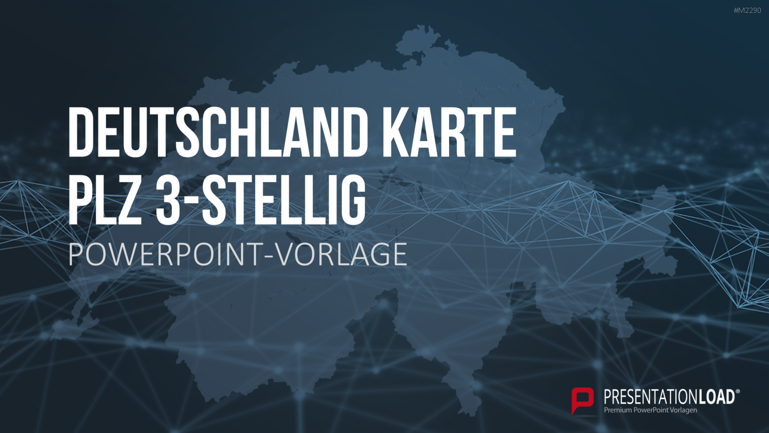 Deutschland - PLZ (3-stellig) PowerPoint-Vorlage