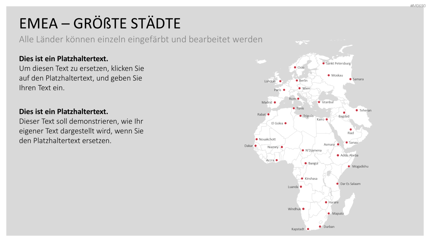EMEA Region PowerPoint-Vorlage