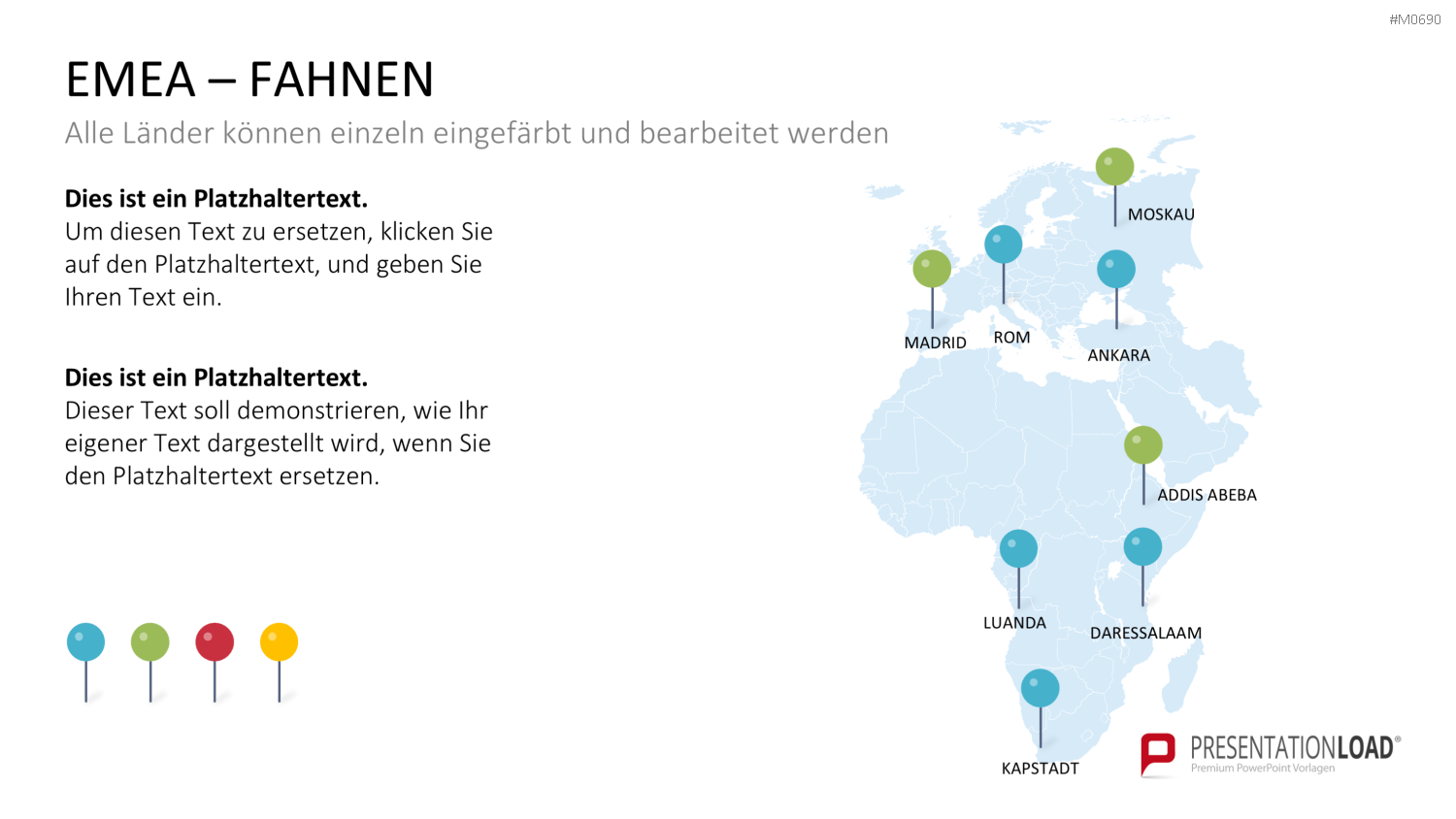EMEA Region PowerPoint-Vorlage