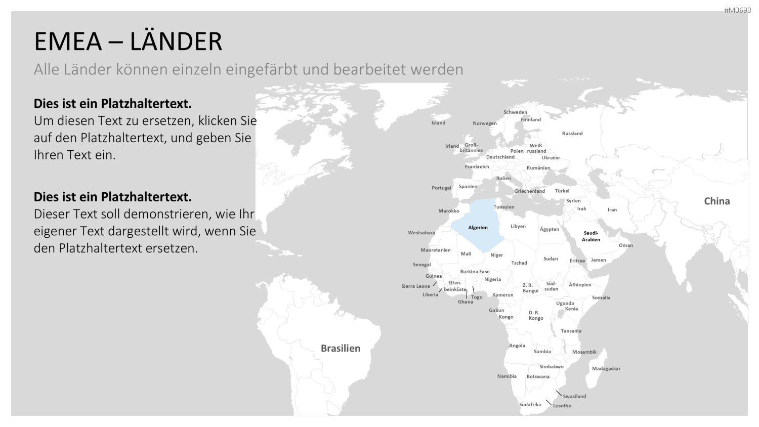 EMEA Region PowerPoint-Vorlage