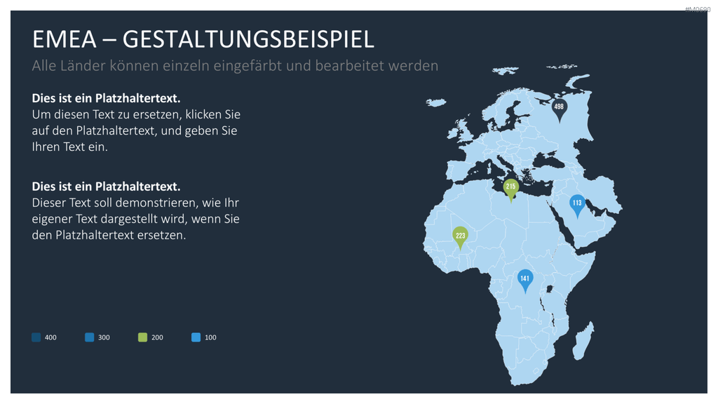 EMEA Region PowerPoint-Vorlage
