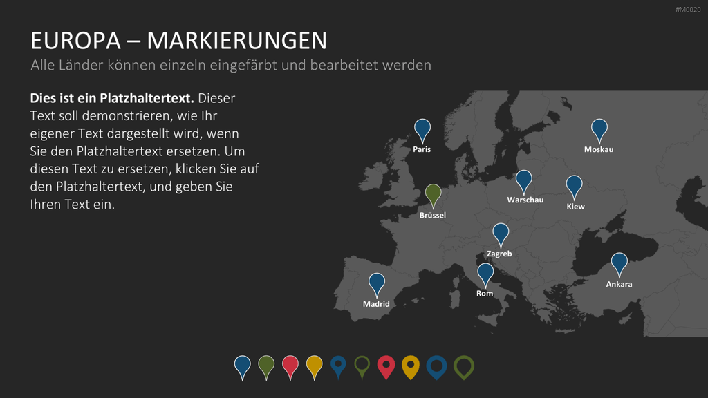 Europakarte / PowerPoint-Landkarte