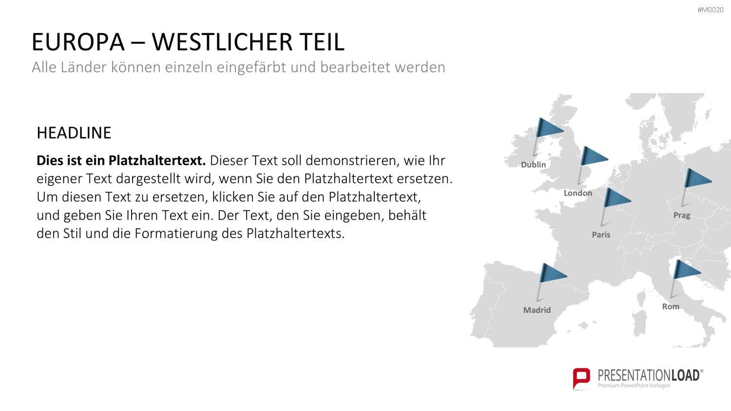 Europakarte / PowerPoint-Landkarte