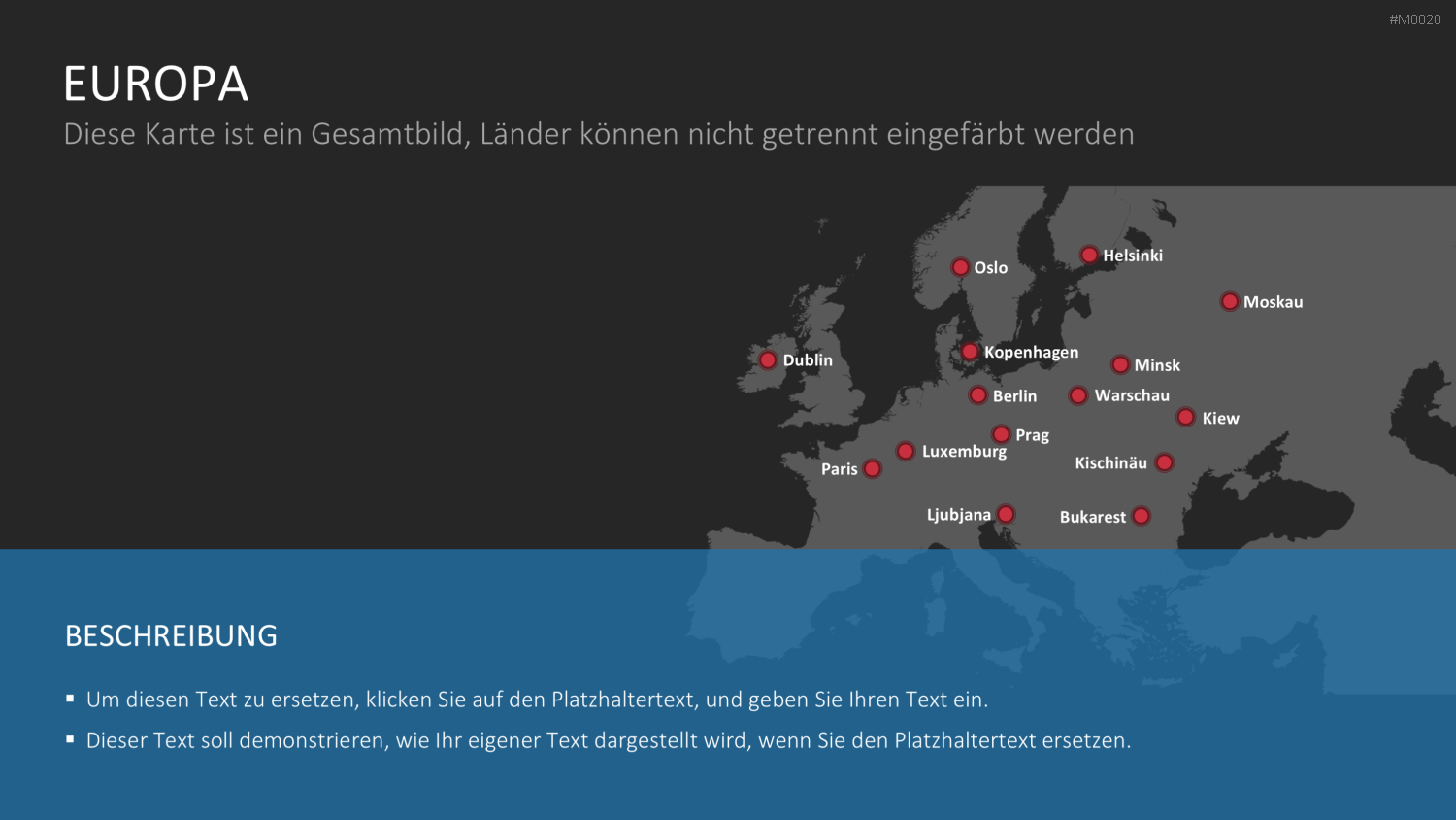 Europakarte / PowerPoint-Landkarte