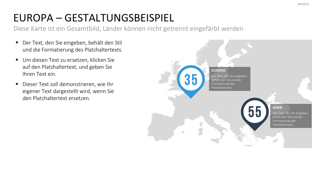 Europakarte / PowerPoint-Landkarte