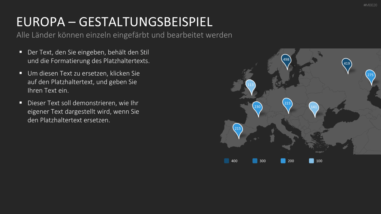 Europakarte / PowerPoint-Landkarte