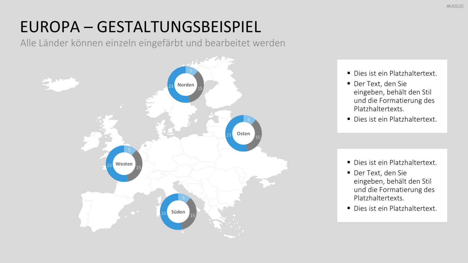 Europakarte / PowerPoint-Landkarte
