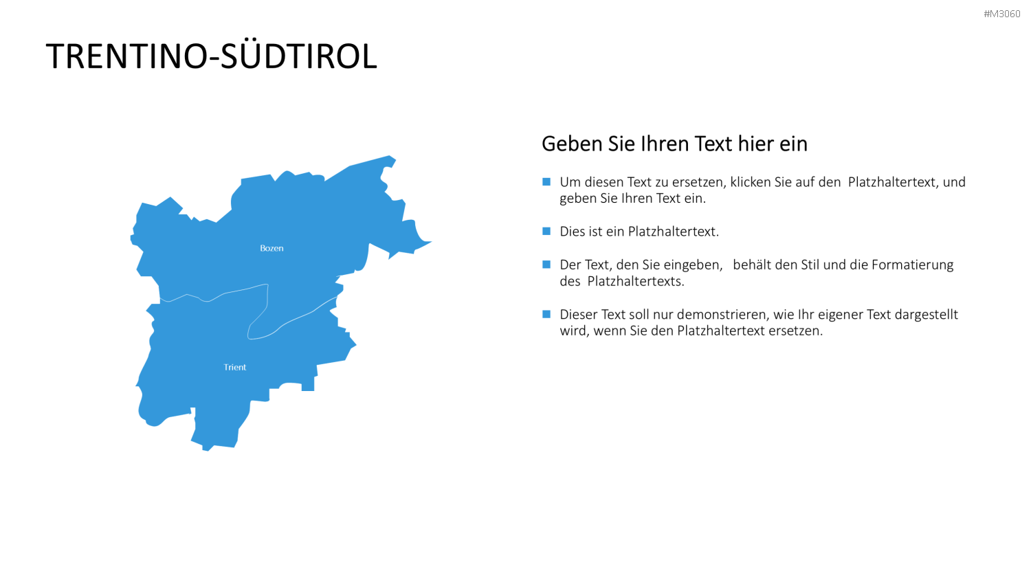 Nord-, Zentral-, Süd- Italien PowerPoint-Vorlage