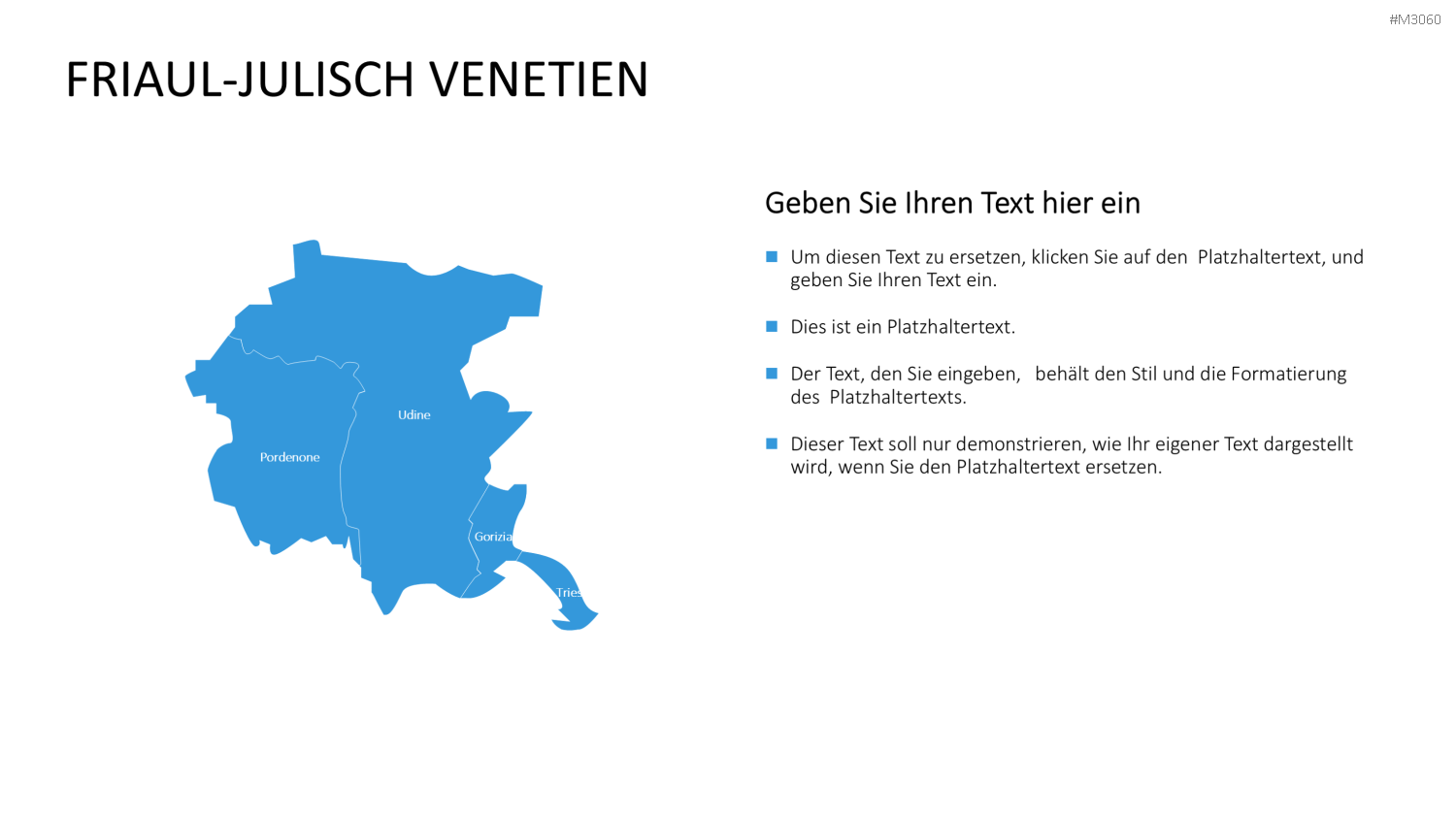 Nord-, Zentral-, Süd- Italien PowerPoint-Vorlage