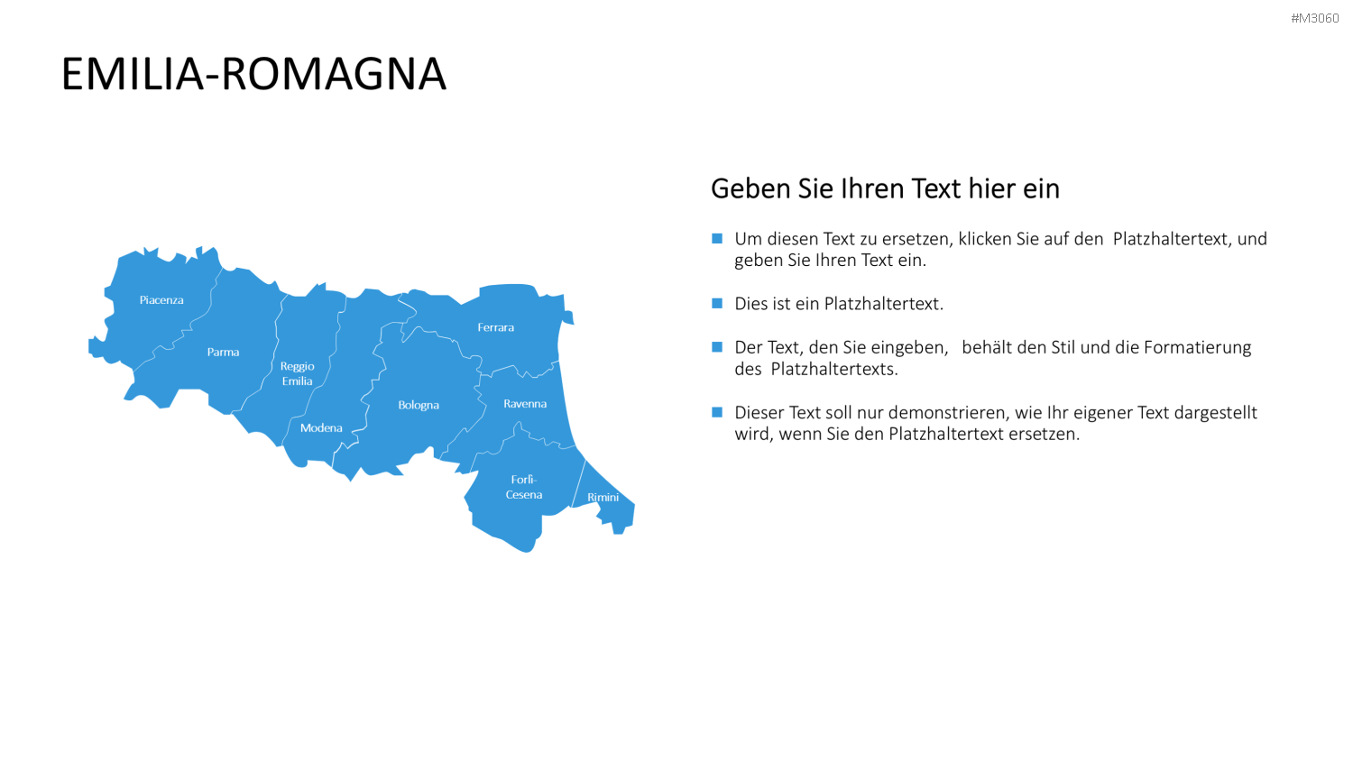 Nord-, Zentral-, Süd- Italien PowerPoint-Vorlage