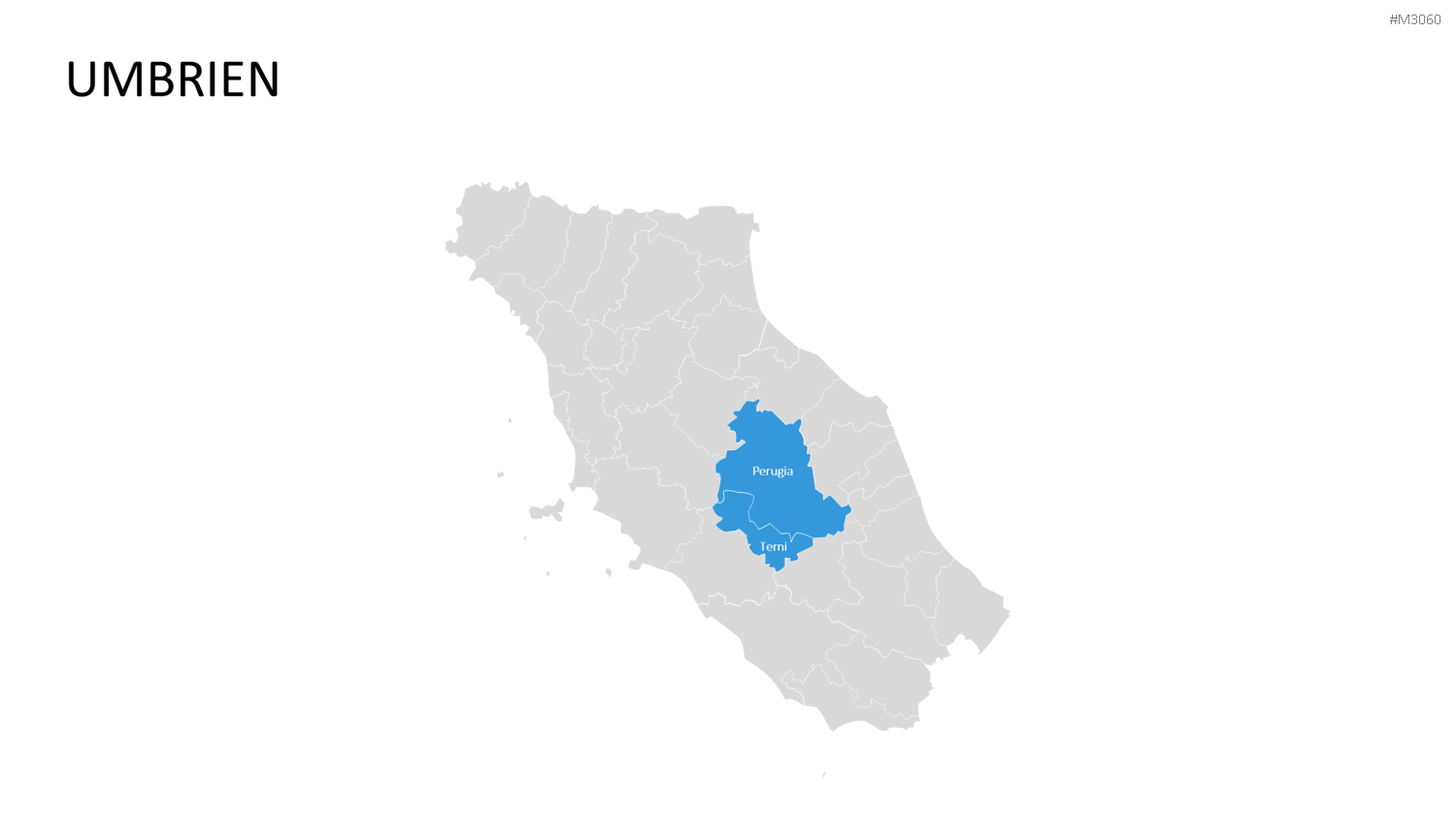 Nord-, Zentral-, Süd- Italien PowerPoint-Vorlage
