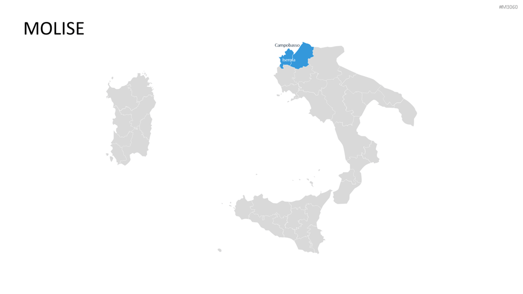 Nord-, Zentral-, Süd- Italien PowerPoint-Vorlage