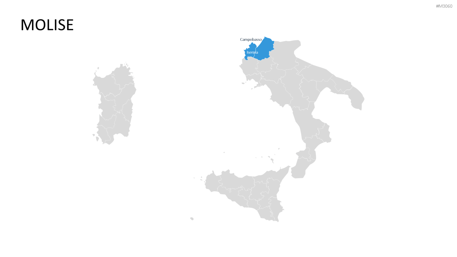 Nord-, Zentral-, Süd- Italien PowerPoint-Vorlage