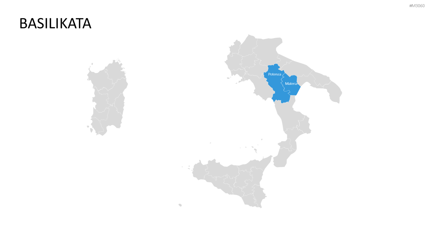 Nord-, Zentral-, Süd- Italien PowerPoint-Vorlage