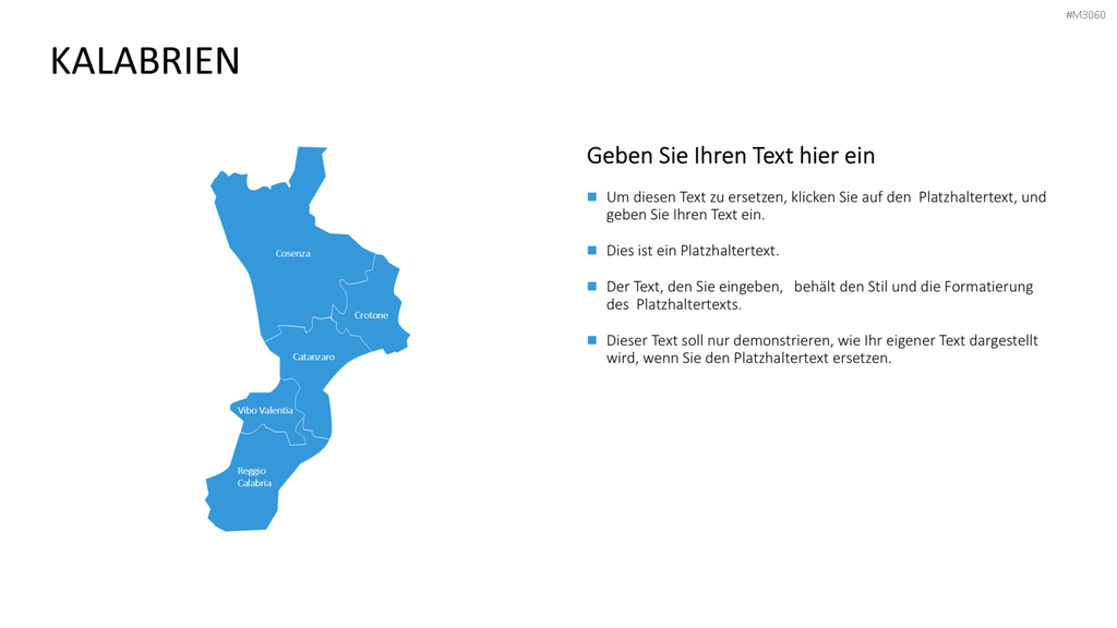 Nord-, Zentral-, Süd- Italien PowerPoint-Vorlage