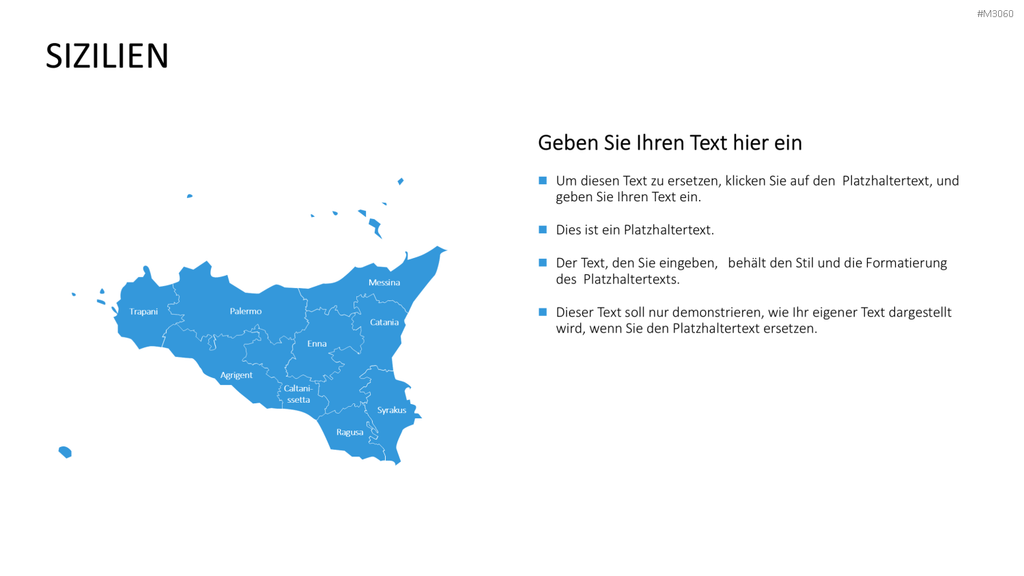 Nord-, Zentral-, Süd- Italien PowerPoint-Vorlage